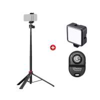 Ulanzi MT44 ขาตั้งกล้อง มือถือ ไม้เซลฟี่ หัวจับในตัว ยืดได้สูง 149 ซม. รองรับ Insta360ActionMirrorless สำหรับถ่ายวิดีโอ ไลฟ์สด Vlog