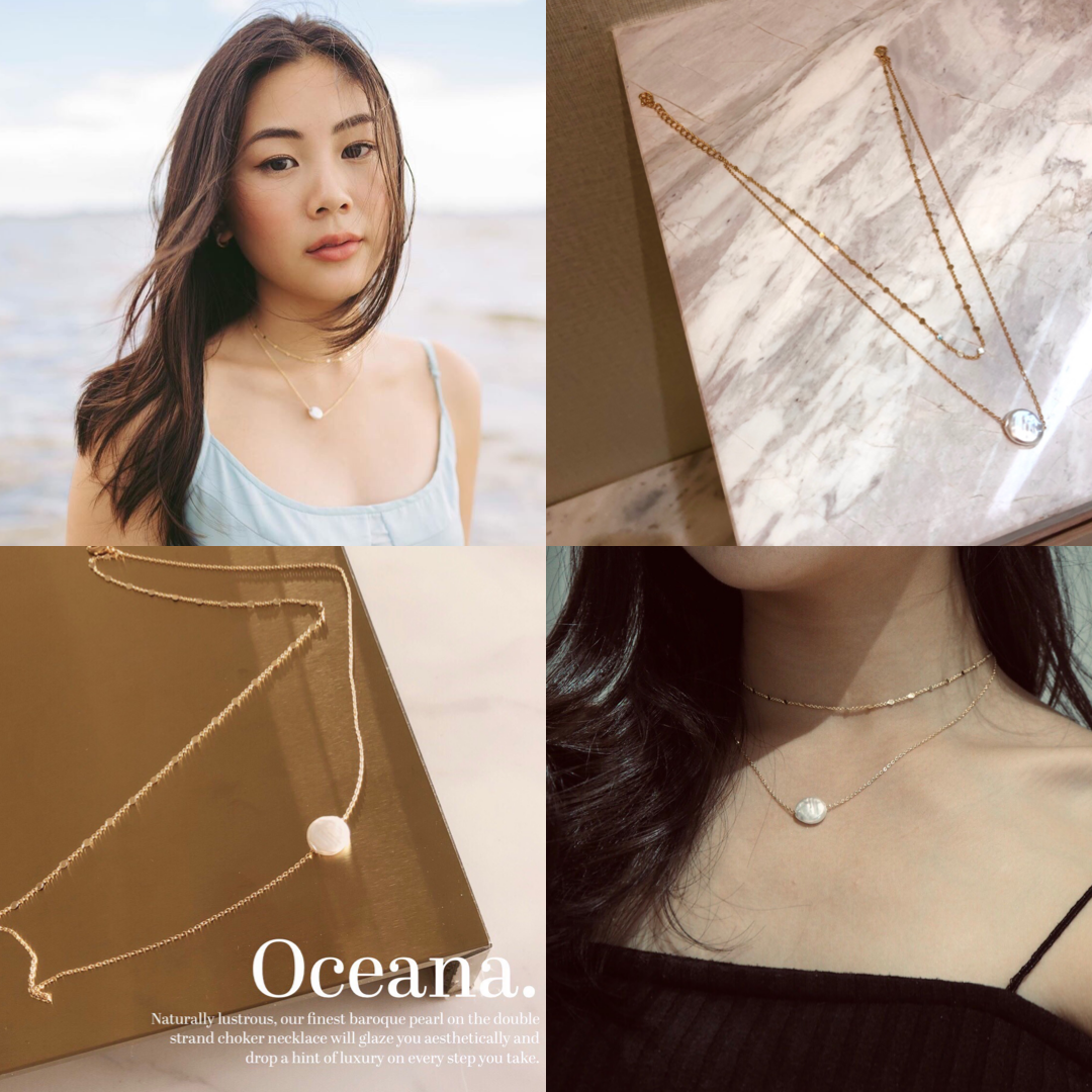 (BEST SELLER) SweetFuchsia - Oceana necklace 