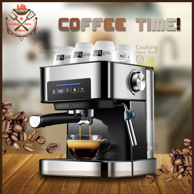 เครื่องชงกาแฟ  เครื่องชงกาแฟอัตโนมัติ แบบหน้าจอสัมผัส ปรับความเข้มข้นของกาแฟได้ สกัดด้วยแรงดันสูง 20 bar ถังเก็บน้ำความจุ 1.6L