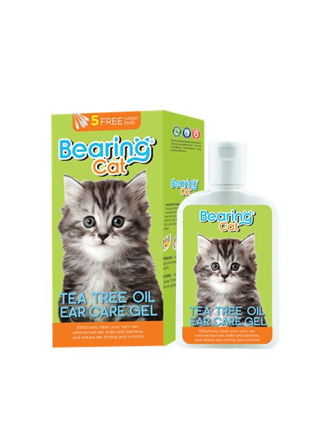 Bearing Cat Tea Tree Oil Ear Care Gel แบร์ริ่งเจลเช็ดหูแมว ขนาด 100ml.