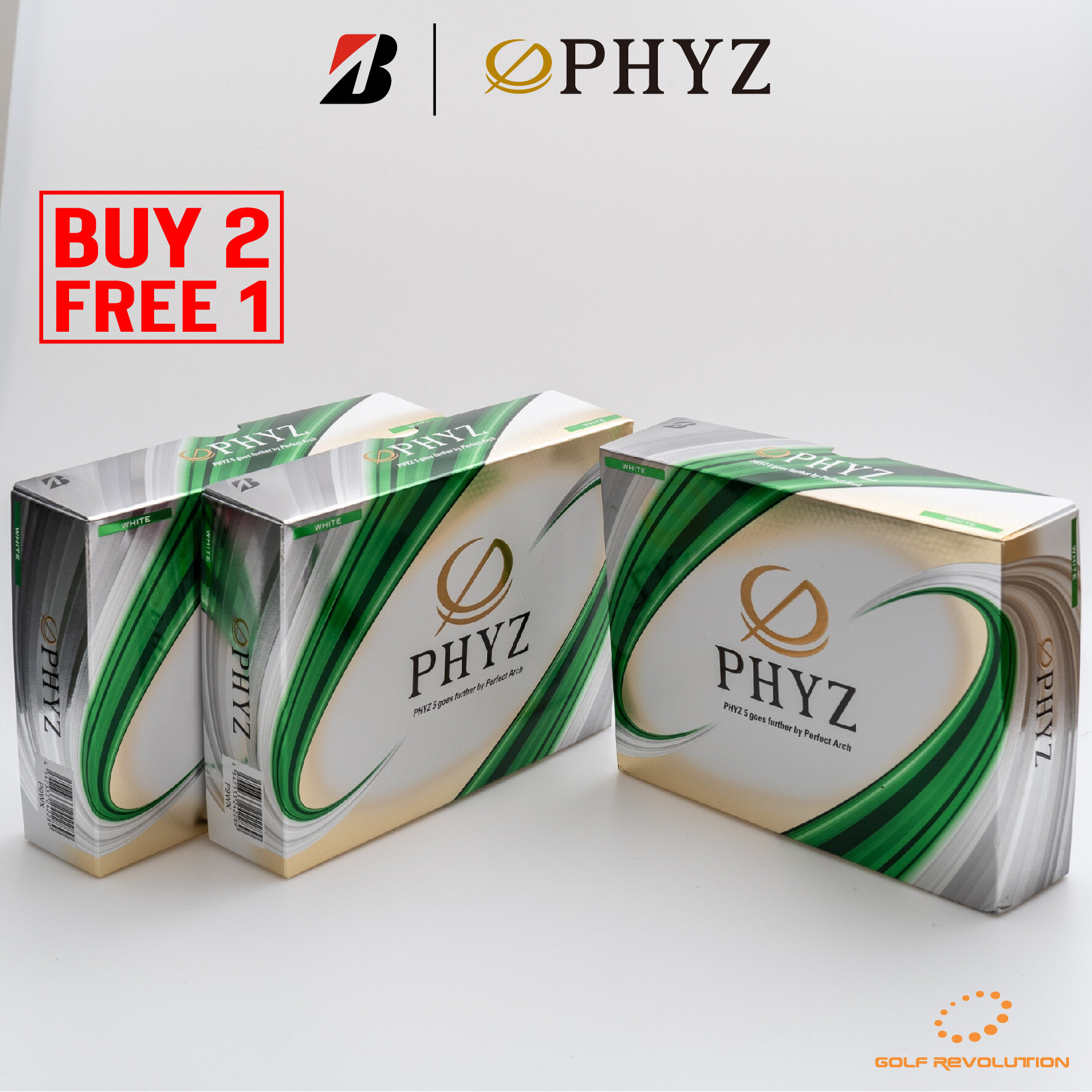 ลูกกอล์ฟ Bridgestone Golf - PHYZ V ซื้อ 2 แถม 1 (Promotion : Buy2, Free1)