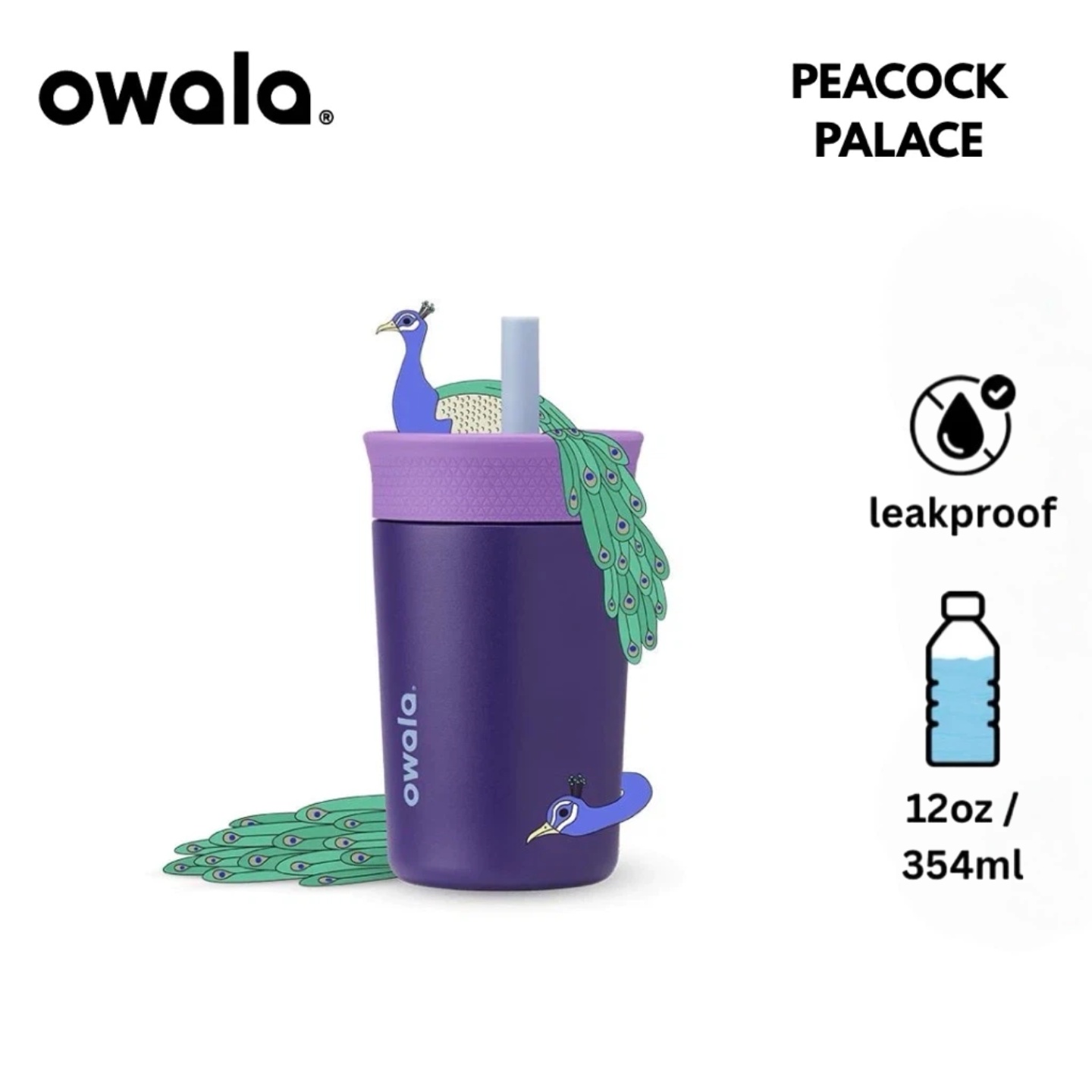 📍พร้อมส่ง📍Owala Kids Tumbler 12oz แก้วเก็บความเย็นเด็ก ของแท้ แบรนด์จาก US