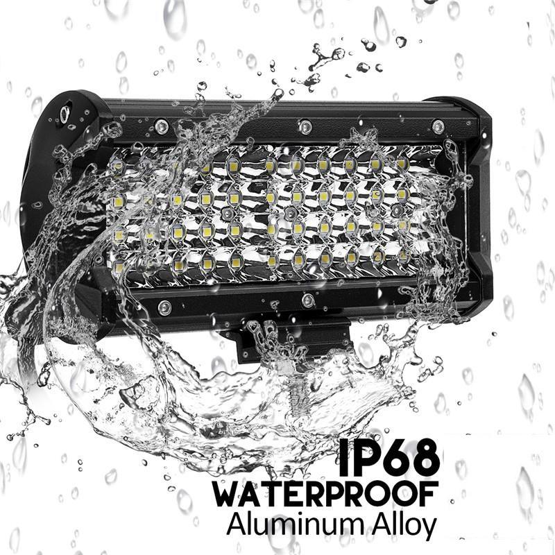 Super Bright สว่างตาเเตก !! ไฟสปอร์ตไลท์รถยนต์ 144W ไฟหน้ารถ ไฟท้าย 12V-24V รุ่น LED COMBO SPOT BEAM สำหรับอะไหล่รถ อุปกรณ์รถยนต์ รถสิบล้อ รถบรรทุก รถ Jeep ATV เรือประมง เรือยอชท์ รถบรรทุก รถสิบล้อ เเสงขาว งานพรีเมี่ยม จำนวน 1 ชิ้น