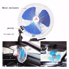 TECSTAR CAR CLIP FAN พัดลมติดรถยนต์ ขนาด 10 นิ้ว 12 V แบบหนีบ เสียบช่องจุดบุหรี่ สำหรับรถทุกประเภท