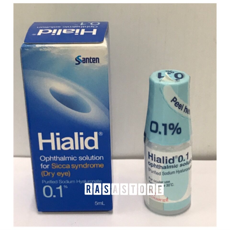 พร้อมส่ง !!! Hialid 0.1 ยาหยอดตา น้ำตาเทียม รักษาอาการตาแห้ง คันตา ระคายเคืองตา 5ml ⏺ Exp.date 2023