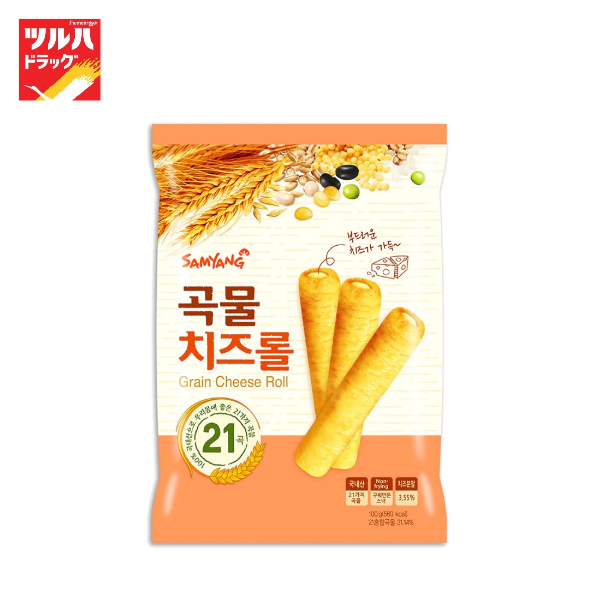 Samyang Grain Cheese Roll 80 g. ราคา 85 บาท*ส่งฟรี