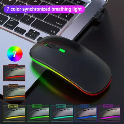 【Wireless mouse】Optical Macro Key RGB Gaming Mouse เมาส์เกมมิ่ง ออฟติคอล ตั้งมาโครคีย์ได้ ความแม่นยำสูงปรับ DPI 200- 4800 เมาส์เล่นเกม (2)