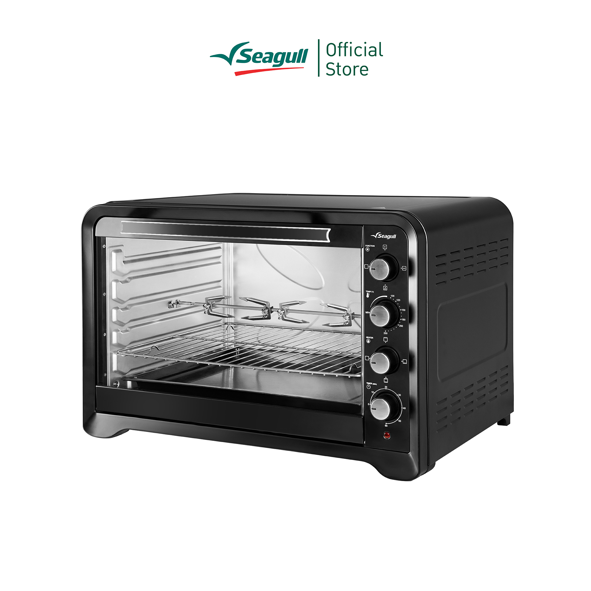 Seagull เตาอบไฟฟ้า 100 ลิตร (สีดำ) Electric Oven 100 Liters (Black) (SEO-002-BK) ราคา 5,490 บาท*ส่งฟรี