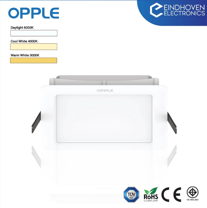 Opple Slim Downlight Ecomax II ทรงเหลี่ยม