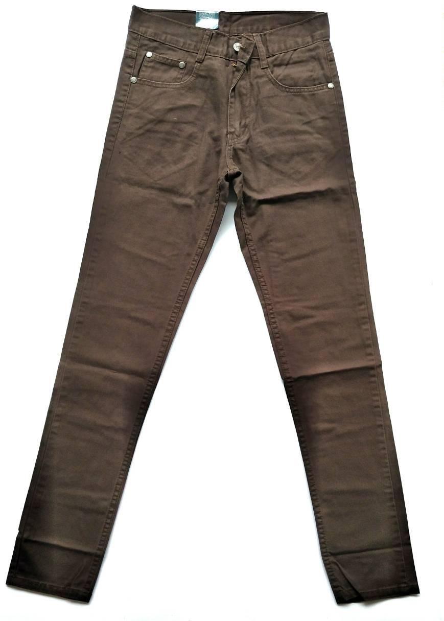 กางเกงชิโน กางเกงขายาวแฟชั่นชาย ทรงเดฟ-กึ่งกระบอกเล็ก ผ้าเวสปอยส์ Cotton 100% Size.28-38  **มีหลายสี**