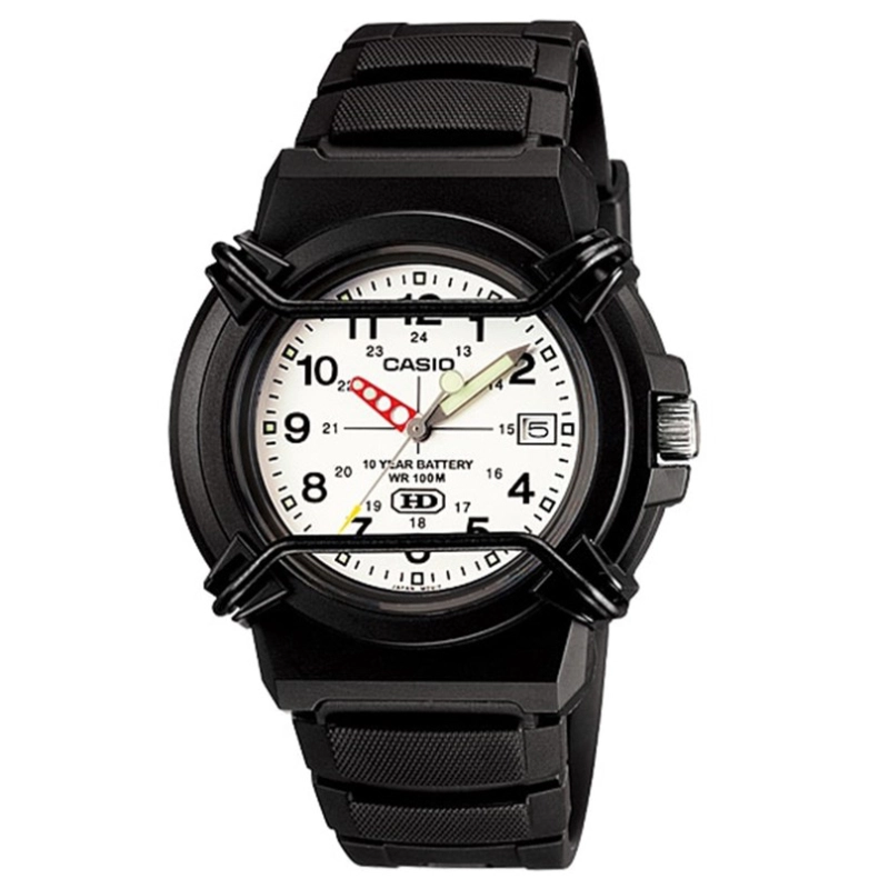 ภาพหน้าปกสินค้าCasio Standard Analog นาฬิกาข้อมือผู้ชาย สายเรซิ่น รุ่น HDA-600B-7BV - สีดำ