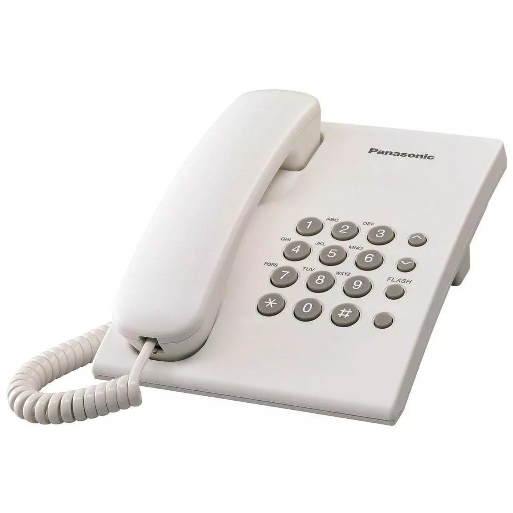 Panasonic 1 line home phone, office phone model KX-TS500MX, very cheap price, 2 years warranty, in stock ราคา 199 บาท*ส่งฟรี