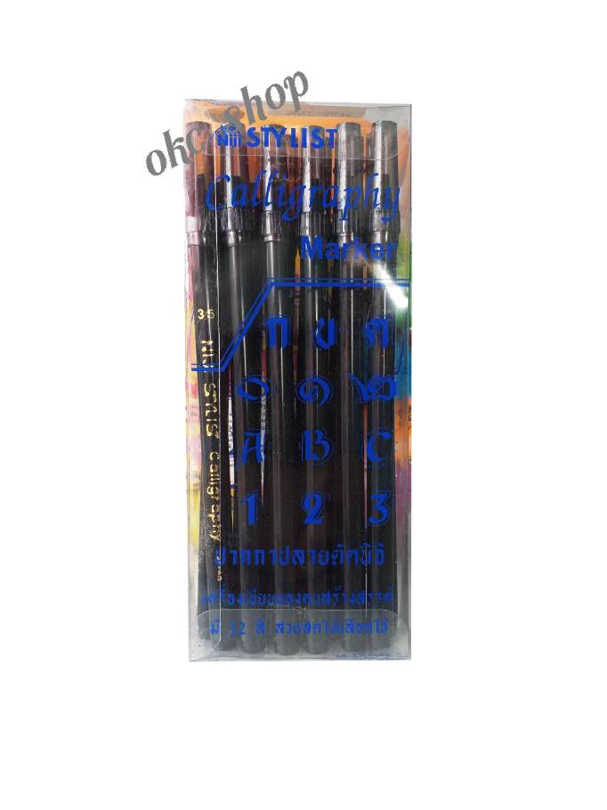 ปากกานิจิปากตัด NSC-6035 3.5 mm. สีดำ/สีแดง
