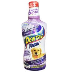[ส่งฟรี] Dental Fresh Dog Dental Care Advanced Plaque & Tartar Eliminate Bad Breath 503ml (1 bottle) น้ำยาขจัด กลิ่นปาก และตราบหินปูน สุนัข และ แมว 503ml (1 ขวด)