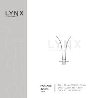 LYNX  PAKTARE  47cm.  - แจกันแก้วทรงปากแตร 47 ซม. แฮนด์เมด  ดีไซน์หรูหรา ตกแต่งบ้าน คาเฟ่ งานจัดดอกไม้