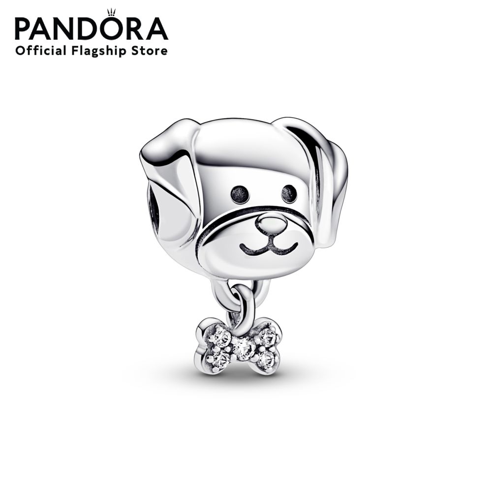 Pandora Dog sterling silver charm with clear cubic zirconia เครื่องประดับ ชาร์ม ชาร์มสีเงิน สีเงิน ชาร์มเงิน เงิน ชาร์มสร้อยข้อมือ ชาร์มแพนดอร่า แพนดอร่า ราคา 2,440 บาท*ส่งฟรี