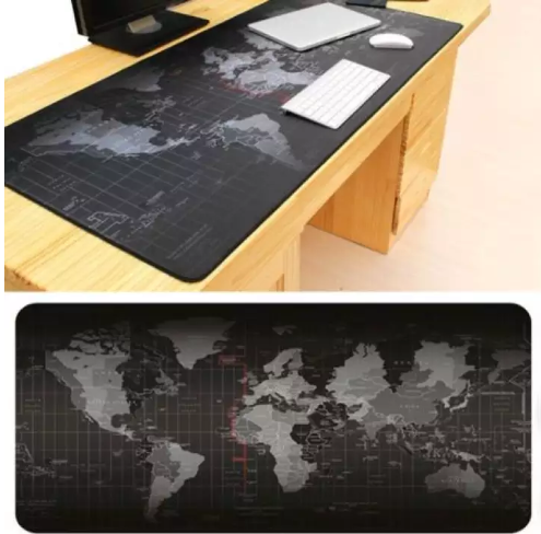 แผ่นรองเมาส์ ออกแบบแผนที่โลก Big Size. 80 x 30 cm. Mouse pad แผ่นรองเม้าส์