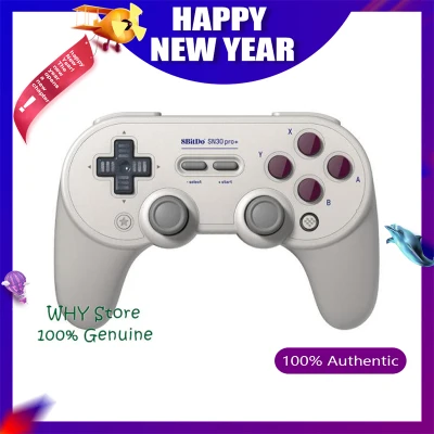 8Bitdo SN30 Pro+ Bluetooth Gamepad for PC, Nintendo Switch, macOS, Android, Steam and Raspberry Pi