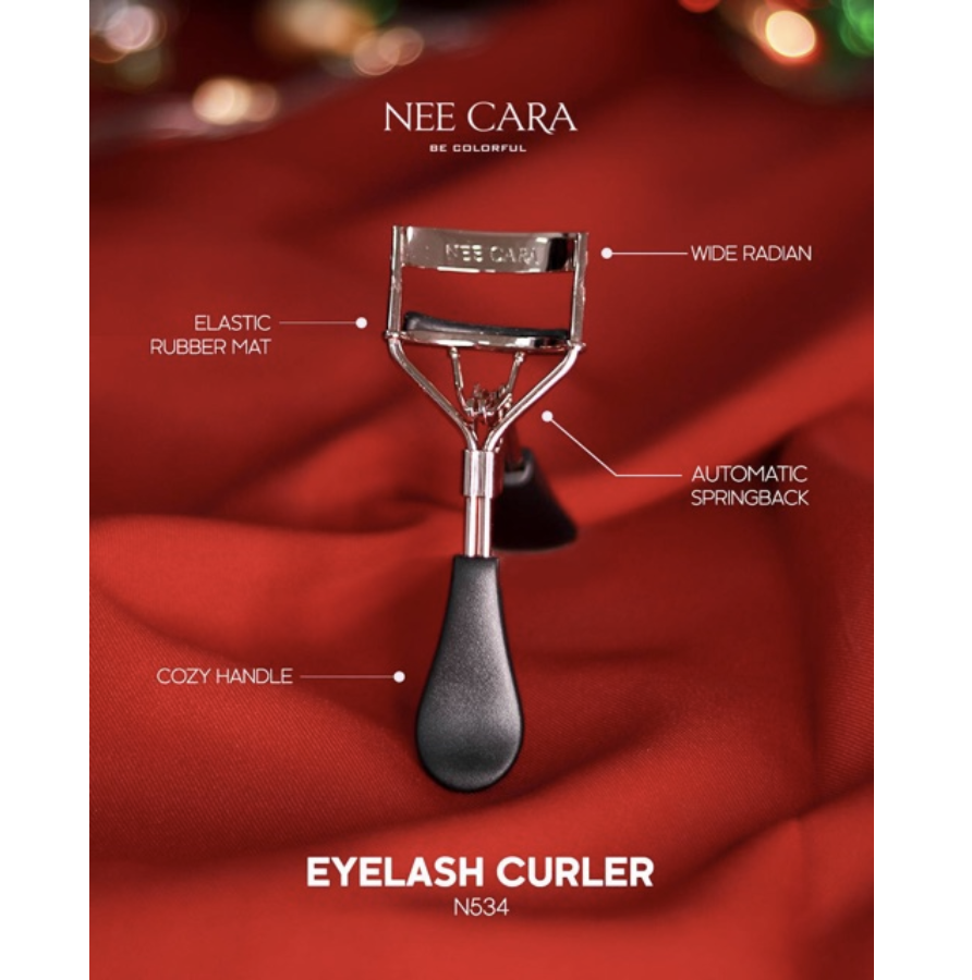 Nee Cara Eyelash Curler อุปกรณ์ดัดขนตา N534   ขนตาไม่หัก โค้งงอน อยู่ทรงนาน **ของแท้ พร้อมส่ง