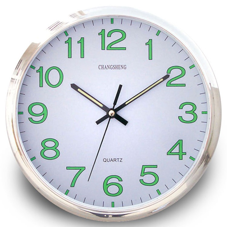 12inch Modern Luminous Large Quartz Wall Clock Glow In The Dark Bedroom Office