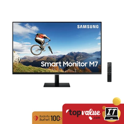 [ทักแชทรับคูปอง] Samsung Smart Monitor 4K 32'' จอมอนิเตอร์ รุ่น M7 - LS32AM700UEXXT 60Hz (ดู Youtube Netflix ในตัว) รับประกันศูนย์ไทย 3 ปี