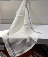 ผ้าเช็ดจาน IKEA รุ่น HILDEGUN ผ้า ผ้าเช็ดจานชาม สีน้ำเงิน/แดง ขนาด 45x60 ซม.
