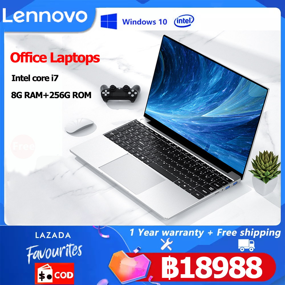 lennovo 15.6 Inch คอมพิวเตอร์ ราคาถูก Laptop Intel Core i7 8GB ram+128/256G SSD ROM With Camera/Wi-Fi Laptop/Notebook/การศึกษาออนไลน์ /online learning Bluetooth Laptop