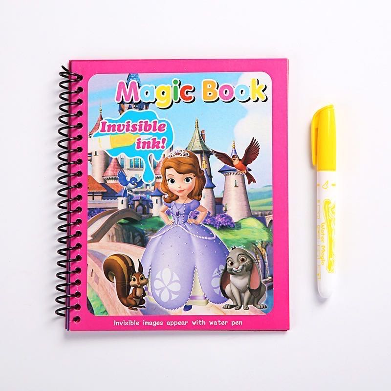 สมุดระบายสีด้วยน้ำเปล่า Magic Water Book--CD826