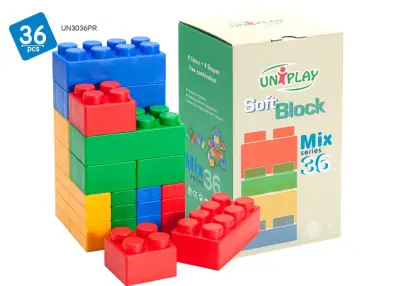UNiPLAY Soft Block รุ่น Mix 36 ชิ้น