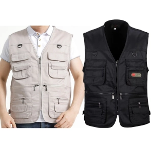ภาพหน้าปกสินค้าฤดูร้อน ทหาร Camping vest เสื้อแขนกุดชายเสื้อกั๊กกลางแจ้งสบาย ๆ XL-4XL ซึ่งคุณอาจชอบสินค้านี้