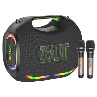 ZEALOT ZE21 ลำโพงบลูทูธขนาดใหญ่ 250 วัตต์ พร้อมไมโครโฟนไร้สาย ใช้งานกลางแจ้งริมสระว่ายน้ำ