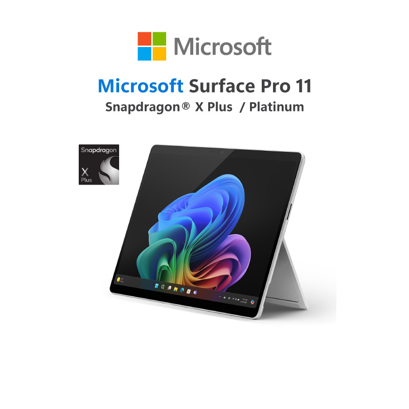 Surface Pro 11/Snapdragon X Plus/16Gb/512Gb /Platinum/Windows 11Home ราคา 53,790 บาท*ส่งฟรี