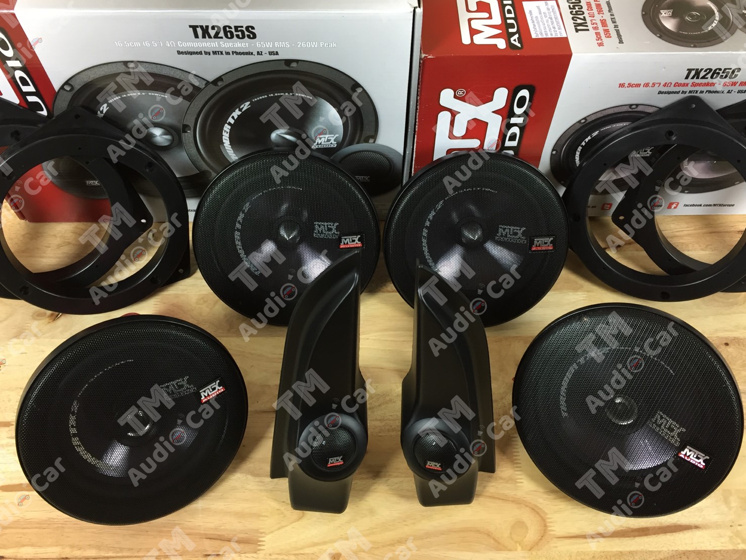 หูช้างตรงรุ่น TOYOTA INNOVA 2011-2015 + ลำโพง 6.5” MTX-TX265S + MTX-TX265C + ฐานรองลำโพงตรงรุ่น จำนวน 2คู่ ราคา 5,090 บาท*ส่งฟรี