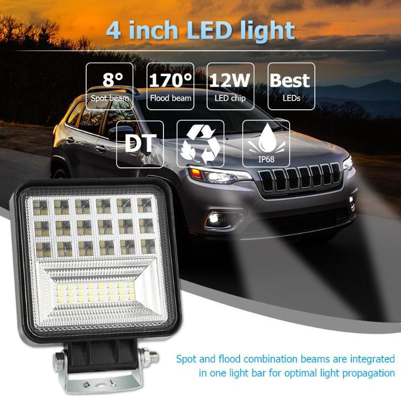 X2 ได้ 2 ชิ้น !! ไฟสปอร์ตไลท์ ไฟรถยนต์ 48W * สว่างสุดยอด เเสงพุ่งเเละกระจาย * ไฟหน้ารถ ไฟท้าย ไฟรถมอเตอร์ไซต์ สำหรับรถยนต์ รถจักรยานยนต์ รถมอเตอร์ไซต์ รถไถ รถตู้ รถบรรทุก รถสิบล้อ เรือ บิ๊กไบค์ ATV เเสงขาว 12V - 24V งานพรีเมี่ยม จำนวน 2 ชิ้น