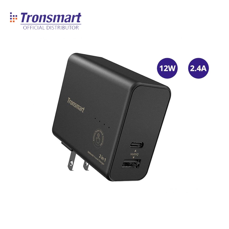 Tronsmart WPB01 2 in 1 Portable Travel Charger หัวชาร์จ 12W พร้อมเพาเวอร์แบงค์ 5000mAh / Mac Modern