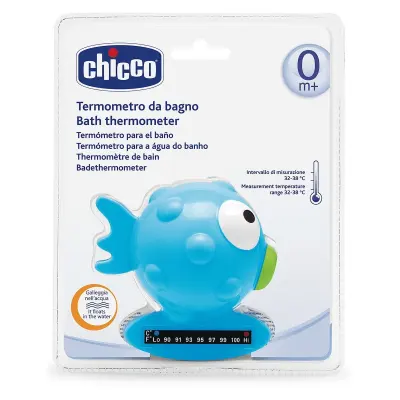 CHICCO อุปกรณ์สำหรับวัดอุณหภูมิน้ำ BATH THERMOMETER -BLUE