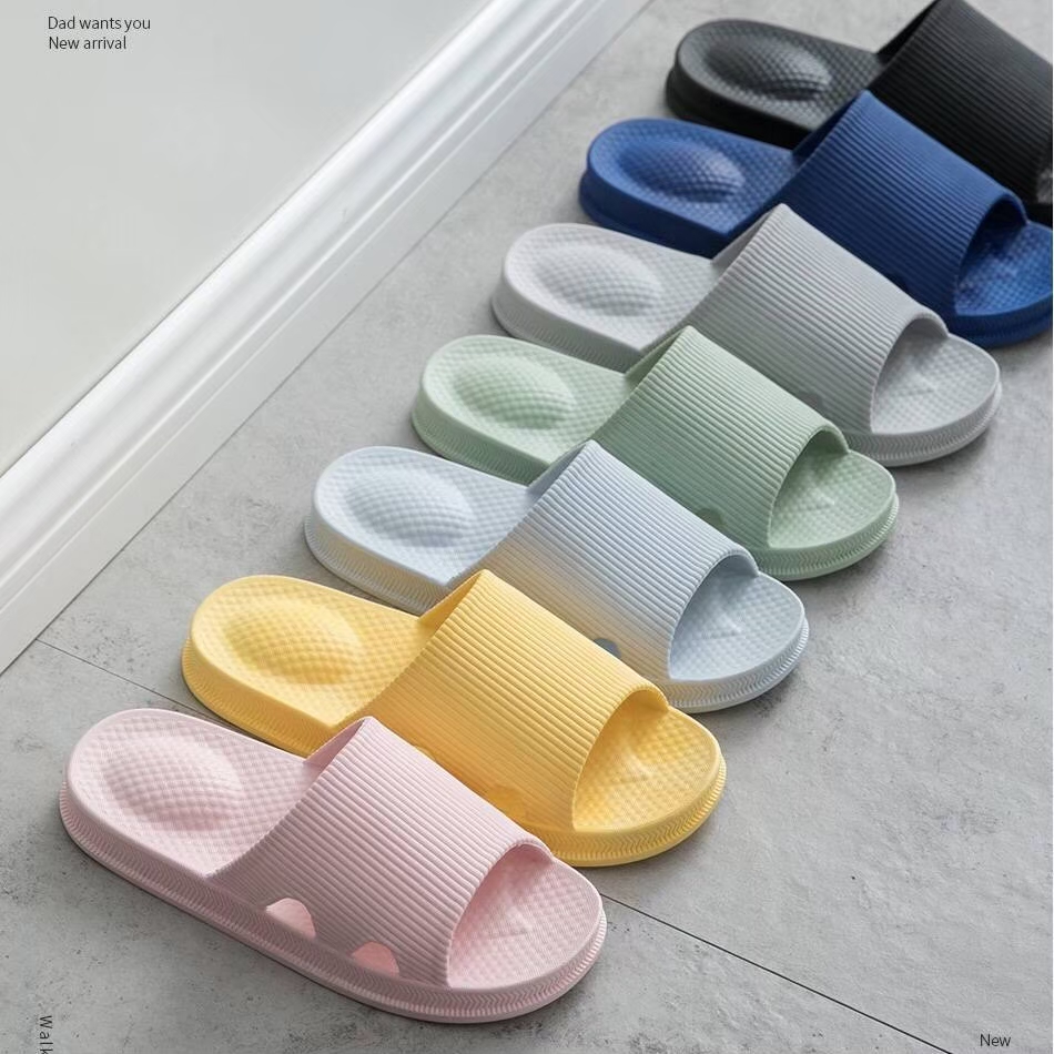 รองเท้าแตะ D66 ยางEVA น้ำหนักเบา กันลื่น 6 สี