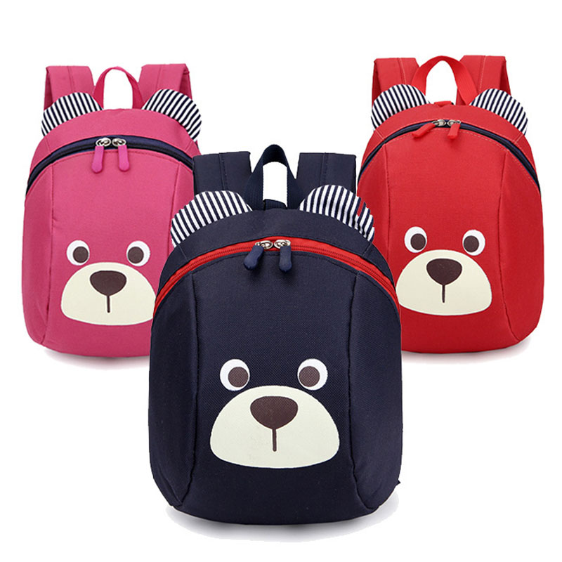 กระเป๋าเป้ กระเป๋าเด็ก กระเป๋านักเรียน กระเป๋าหมี เด็กหญิง เด็กชาย Children's school bag new Korean version of ultra-light kindergarten student bag bear double back anti-lost shoulder bag