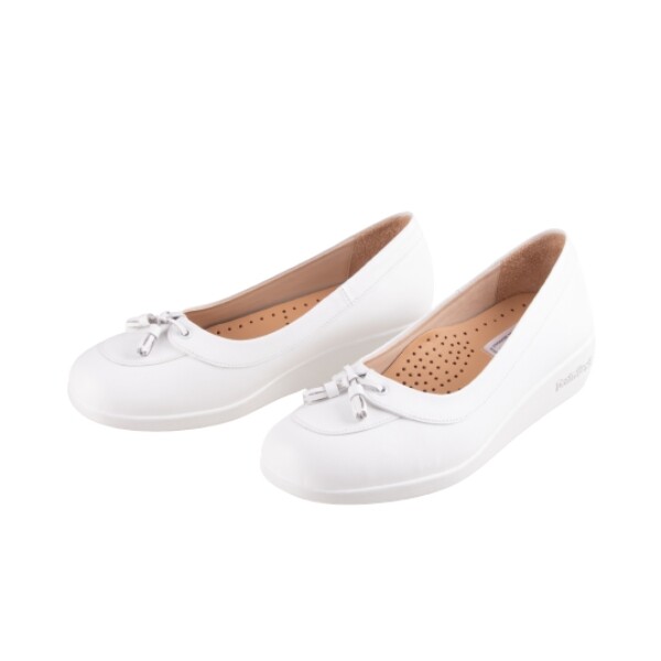 Megan JS512 White Dortmuend Pro Series 1.25 Inch Heel Height Health Shoes, Doctor Shoes, Nurse Shoes for Long Walks and Standing. ราคา 3,273 บาท*ส่งฟรี