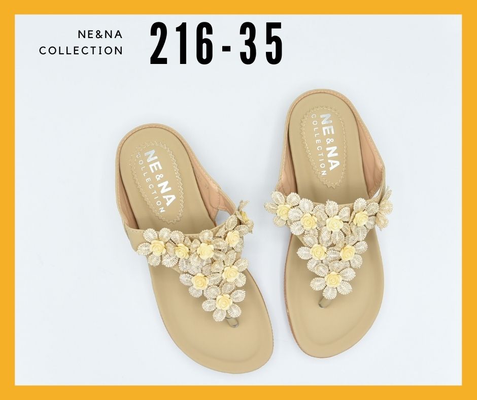 รองเท้าเเฟชั่นผู้หญิงเเบบเเตะสวม No. 216-35  NE&NA Collection Shoes