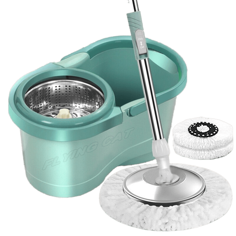 Spin Mopไม้ม๊อบถูพื้น ถังถูพื้น ไม้ถูพื้น ชุดถังปั่นไม้ม๊อบสเเตนเลส ชุดถังปั่น ถังไม้ถูพื้นหัวสแตนเลส ไม้ถูพื้น ถังปั่นไม้ม๊อบ ราคา 166 บาท*ส่งฟรี