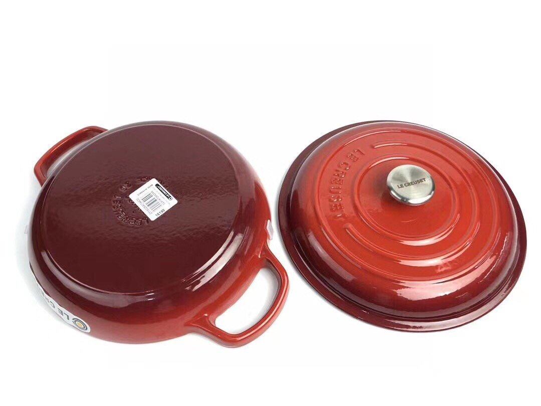 Le creuset 26cm seafood pot stew pot enamel pot household frying pan cast iron enamel pot