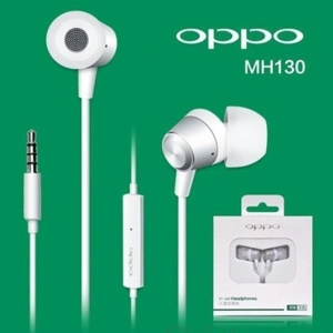 สินค้า OPPO หูฟัง ของแท้ เสียงอย่างดี ฟังเพราะ ฟังเพลิน คุยสายได้ มี ไมโครโฟน หูฟังเอียร์บัด In-ear Headphones รุ่น MH130 (สีขาว) หูฟังเสียงดี ใช้ได้กับมือถือ ทุกรุ่น คอมพิวเตอร์