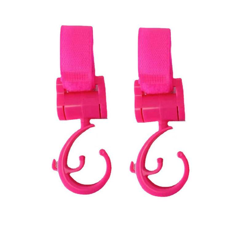 ZIGSHOP (2 ชิ้น) ตะขอแขวนของติดรถเข็นเด็ก ที่แขวนของอเนกประสงค์สำหรับรถเข็นเด็ก Stroller Hook ที่แขวนของแบบหมุนได้