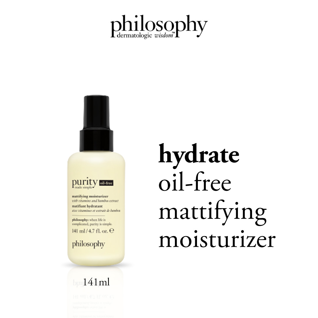 Philosophy Purity Made Simple 3-in-1 Oil Free Mattifying Gel Moisturizer 140ml ราคา 1,233 บาท*ส่งฟรี