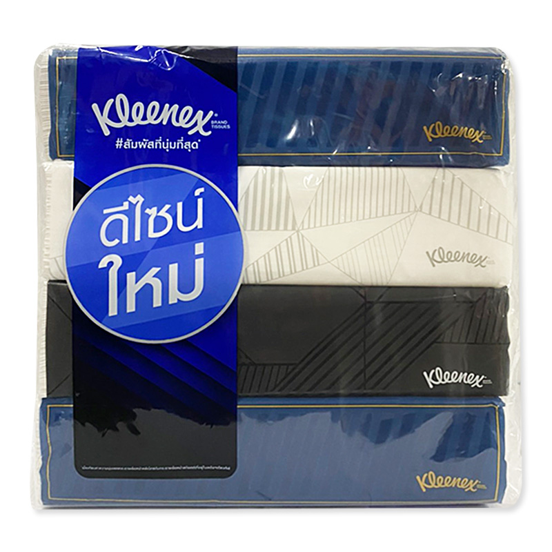 Kleenex กระดาษเช็ดหน้า Be U Soft Box Facial Tissue 115 Sheets x 4 Packs