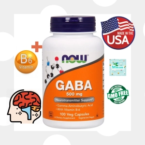 ภาพหน้าปกสินค้า[ กาบ้า ] Now Foods, GABA 500 mg x 100 แคปซูล (Veg Capsules) ซึ่งคุณอาจชอบสินค้านี้