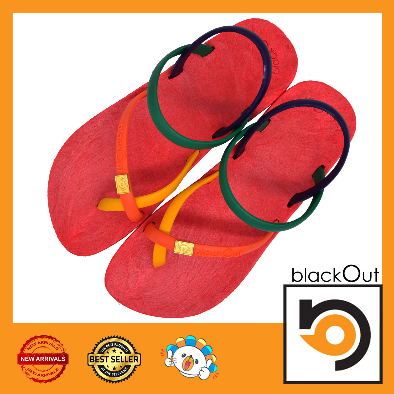 Blackout Toeloop Slingback / คีบโป้งรัดส้นแดง(หูดำ) ราคา 380 บาท*ส่งฟรี