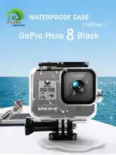 ภาพขนาดย่อของสินค้ากันน้ำสำหรับ GoPro Hero 8 สีดำ 60เมตร เคสสำหรับถ่ายรูปใต้น้ำกับวงเล็บอุปกรณ์เสริมสำหรับ GoPro Hero 8 กล้องแอคชั่นแคมเมรา Waterproof Case for Gopro Hero 8 Black, 60M Underwater Ho With Bracket Accessories for Gopro Hero 8 Action Camera