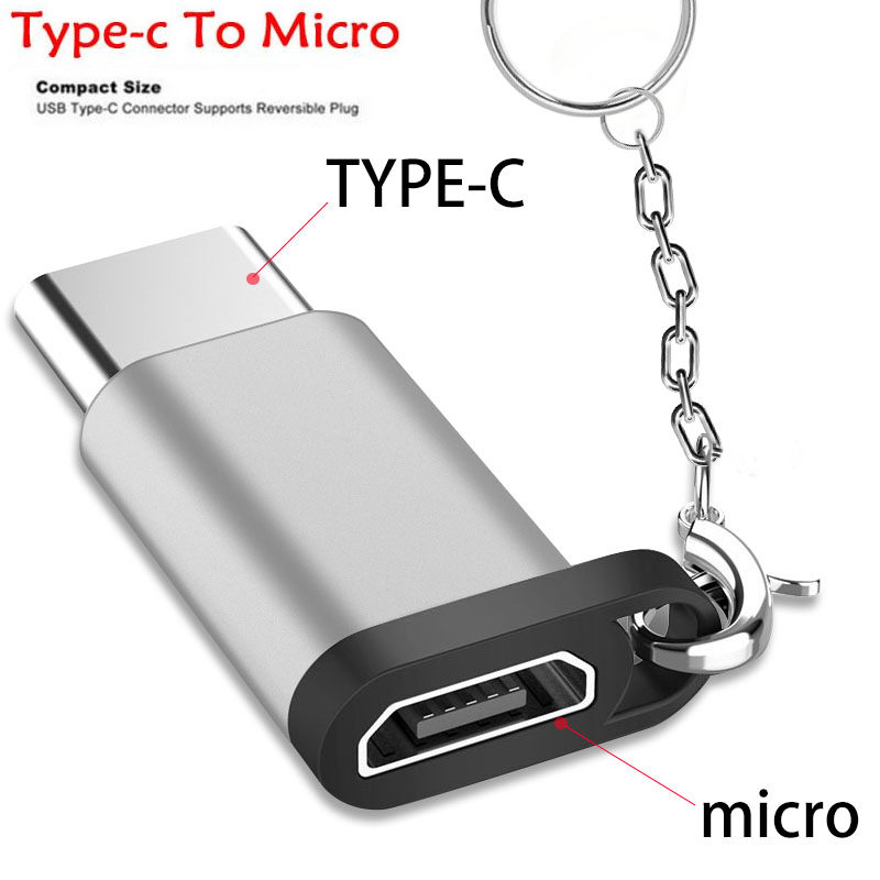 อะแดปเตอร์แปลงหัวชาร์จ Micro USB To Type C สำหรับSamsung Galaxy note7+ Huawei P9/Mate9 LG G5 OTG Converter